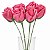 Buquê de Rosas Perfumadas em E.V.A 6 unid.- Ref.354-16 Rosa escuro - Imagem 2