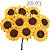 Girassol de Papel 1304-58 - 100 unid. - Imagem 1
