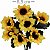 Girassol Artificial 7 Flores Ref.0589-1 - Imagem 1