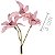 Flor de Tecido 10 unid. Ref. 89 - Lírio Salmão - Imagem 1