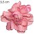 Flor de Tecido 10 unid. Ref. 1378 - Camélia Salmão - Imagem 1