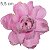 Flor de Tecido 10 unid. Ref. 1378 - Camélia Rosa - Imagem 1