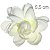 Flor de Tecido 10 unid. Ref. 1378 - Camélia Marfim - Imagem 1