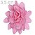 Flor de Tecido 10 unid. Ref. 1235 - Crisântemo Rosa - Imagem 1