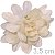 Flor de Tecido 10 unid. Ref. 1235 - Crisântemo Marfim - Imagem 1