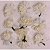 Flor de Tecido 10 unid. Ref. 1235 - Crisântemo Marfim - Imagem 2