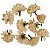 Flor de Tecido 10 unid. Ref. 1235 - Crisântemo Champanhe - Imagem 2