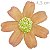 Flor de Tecido 10 unid. Ref. 0099 - Margarida Salmão - Imagem 1