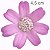 Flor de Tecido 10 unid. Ref. 0099 - Margarida Pink - Imagem 1