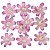Flor de Tecido 10 unid. Ref. 0099 - Margarida Pink - Imagem 2