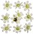 Flor de Tecido 10 unid. Ref. 0099 - Margarida Marfim - Imagem 2