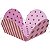 Forminha de Papel para Doces 4 Pétalas Listras/Póa Rosa/Marrom - 50un - Imagem 1
