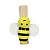 Pregador Mini Abelha 8 unid. Lembrancinha ref.0325-9 - Imagem 2