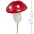 Enfeite Decorativo Cogumelo 17cm Grande - Imagem 1