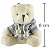 Lembrancinha de Pelúcia Urso - Capuz Cinza - Ref.F1301587 - Imagem 1