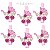 Pregador Mini 6 unid - Carinho de Bebê Rosa - Ref.0109 - Imagem 1