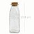 Garrafa para Lembrancinhas - Vidro Quadrado Tampa Rolha 210ml Ref. 2887 - Imagem 1