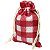 Saquinho de Tecido 9 x 13cm - 10 unidades - Xadrez Vermelho Ref. 4563 - Imagem 1