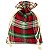 Saquinho de Tecido 9 x 13cm - 10 unidades - Xadrez Vermelho Verde Ref.6227 - Imagem 2