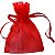 Saquinho em Organza 9,5 x 12 cm - 10 unidades - Vermelho - Imagem 1