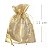 Saquinho de Tecido 9 x 11 cm - 10 unidades - Dourado 139N5-1 - Imagem 1