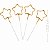 Vela Estrela Faísca 4unid. - Ouro Ref. 2700 (4) - Imagem 1