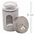Porta Tempero de Vidro Tampa Inox - 80ml Ref.1961 - Imagem 1