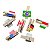Mini Pregador com Bandeiras de Seleções 8 unid. - Imagem 3