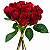 Rosa Artificial 12 unid. Ref. CQ - 12 - Imagem 1