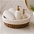 Cesta em palha Natural com Forro Redonda Ref. 24247 - Imagem 3
