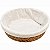 Cesta em palha Natural com Forro Redonda Ref. 24247 - Imagem 1