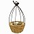 Gaiola Aramada Oval com Sisal 32cm Ref. QX24132 S/2A - Imagem 1