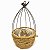 Gaiola Aramada Oval com Sisal 27cm Ref. QX24132 S/2C - Imagem 1