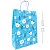 Sacola de Papel Natal - Azul Urso 32x23,5x10cm - Imagem 1