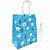Sacola de Papel Natal - Azul Urso 21 x 17,5 x 8,5cm - Imagem 1