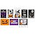 Cartaz Decorativo Halloween - Scary Night 8 unid. Ref. 23012632 - Imagem 1