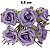 Rosa EVA - G - 6 unid - Lilás - Imagem 1