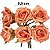 Rosa EVA - G - 6 unid - Laranja - Imagem 1