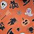 TNT Estampado - Happy Halloween Laranja - Imagem 1