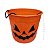 Lembrancinha Balde Abóbora 1Litros Halloween - Imagem 1