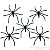 Enfeite Halloween Aranha de Plástico 20 unid - Ref. 50111 - Imagem 1