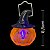 Enfeite Abóbora Halloween Pisca Led Chapéu  - Ref. HLW6043 - Imagem 1