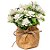 Arranjo de Flores Artificiais com Base de Isopor e Saquinho de Juta 12cm - Imagem 4