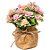 Arranjo de Flores Artificiais com Base de Isopor e Saquinho de Juta 12cm - Imagem 5