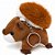 Lembrancinha de Pelúcia com Chaveiro 8cm - Esquilo Marrom - Imagem 3