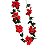 Cordão Bico de Papagaio em Veludo Vermelho 1,85m Ref. XY17-40524 - Imagem 1