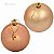 Bolas para Árvore de Natal 8 cm - Pacote com 5 unid. - Rosé Gold - Imagem 1