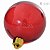 Bolas para Árvore de Natal 6cm Transparente Vermelha 6 unid. Ref. NTB60271 - Imagem 1