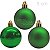 Bolas para Árvore de Natal 5 cm - Pacote com 12un - Verde - Ref. NTB1802G - Imagem 1