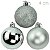 Bolas para Árvore de Natal 4cm - 12 unid. - Ref.CB4 - Imagem 1